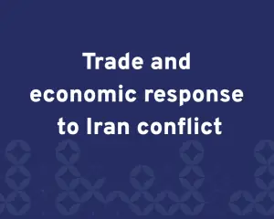 Trade and economic response to Iran conflict