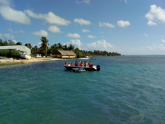 Fishing boat in the Pacific. 