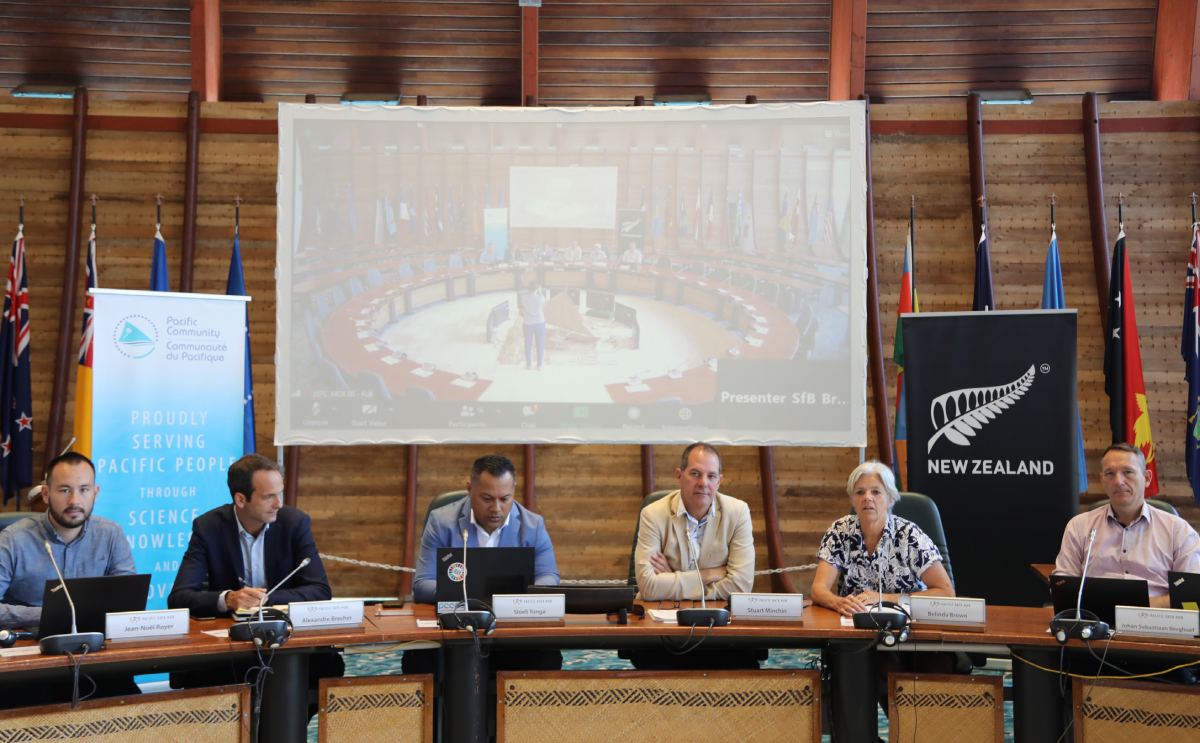 An image of the panel in attendance at the launch of the Pacific Data Hub..