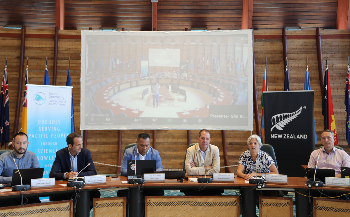 An image of the panel in attendance at the launch of the Pacific Data Hub.. 