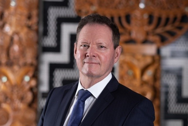A head shot of Rob Taylor, Deputy Secretary Europe, Middle East and Africa, and Australia (EMA) Group.. 
