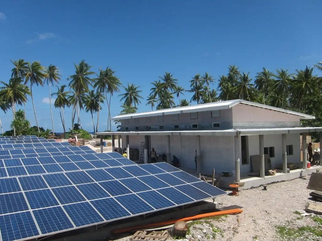 Solar array, Tokelau.