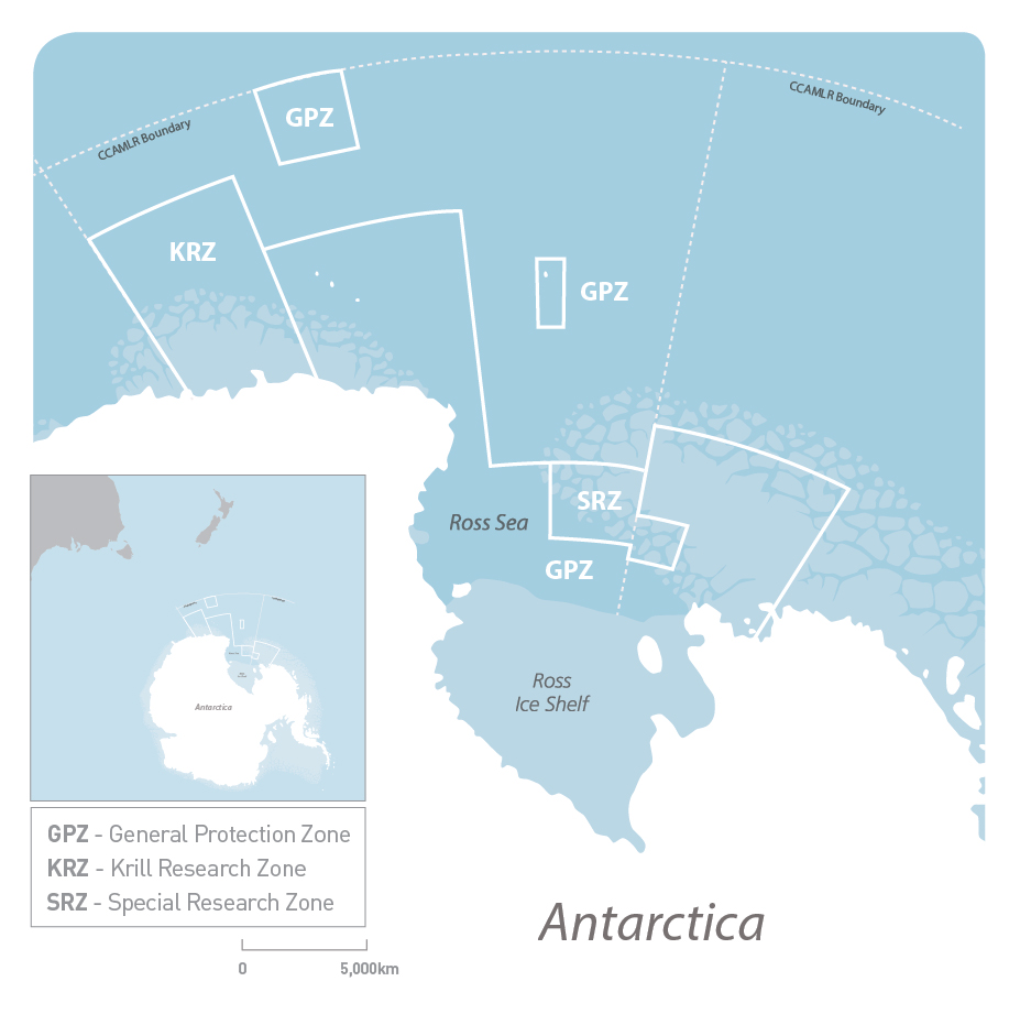 Map of the Ross Sea Marine Protected Area. 