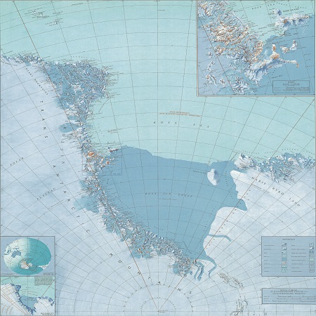 Topographic Map 135 - Ross Sea. 