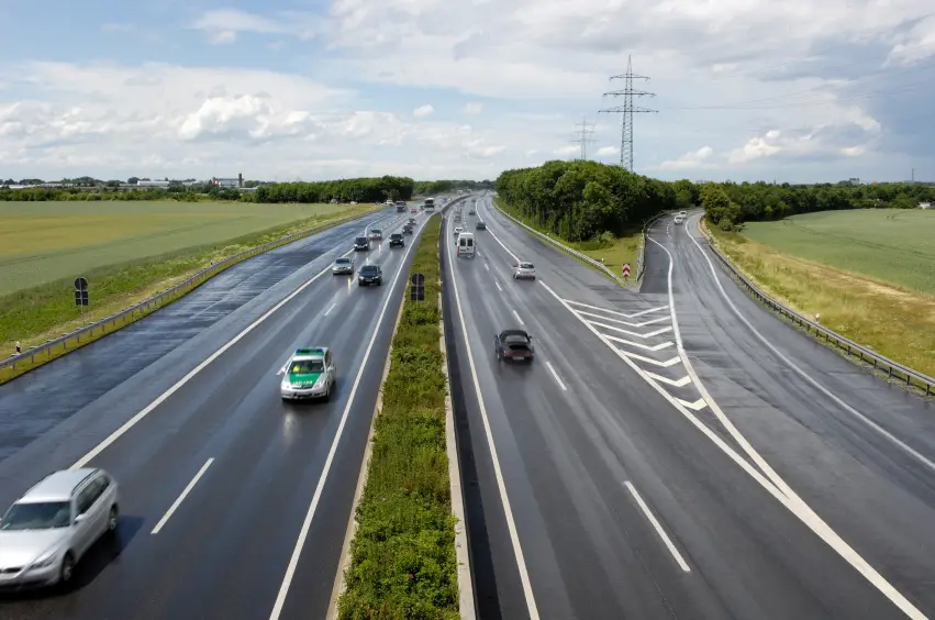 Driving in Germany.