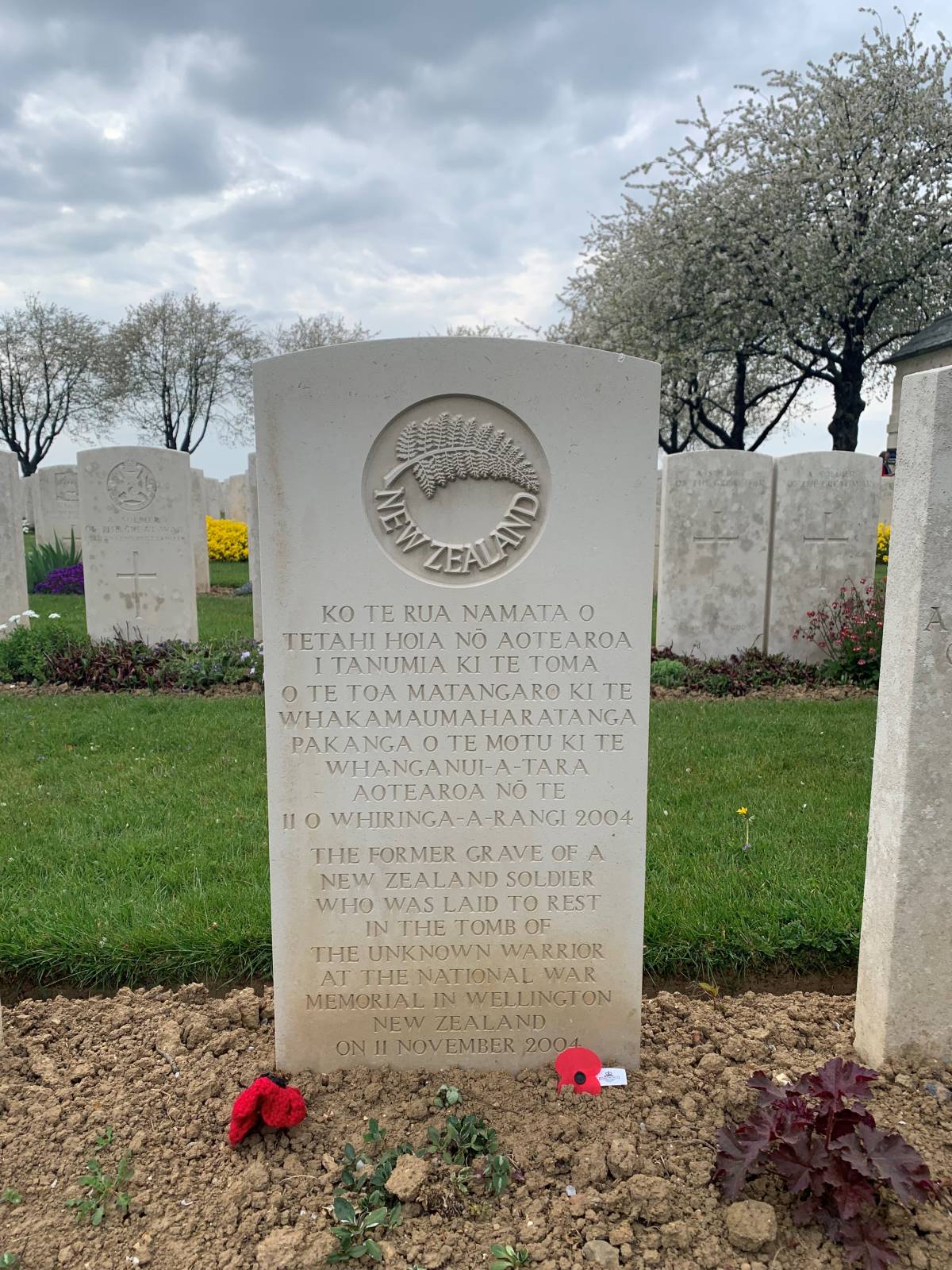 Unknown NZ solider, Caterpillar Valley, Longueval. 