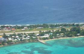 Tuvalu Funafuti south end of runway. 