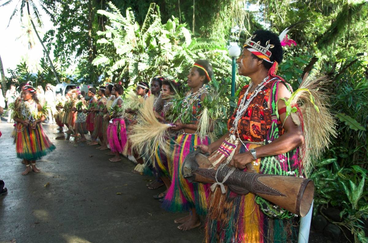 Official ceremony in Papua New Guinea. 