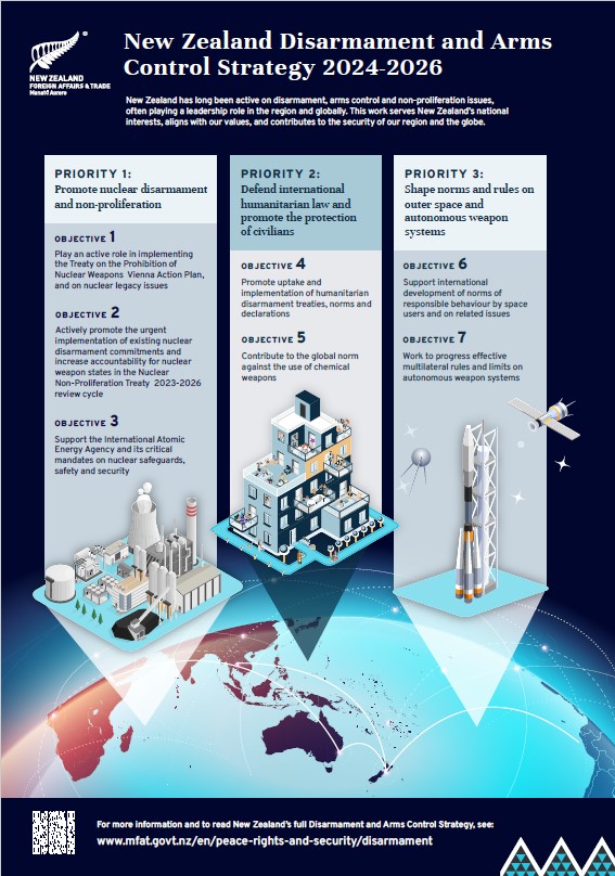 Disarmament strategy infographic. 