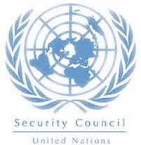 UN Security Council logo.
