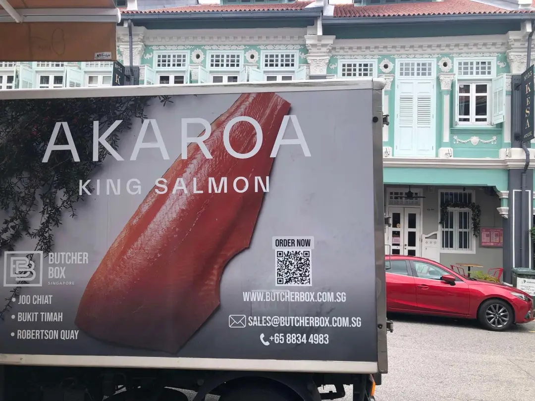 A delivery truck in Singapore. 