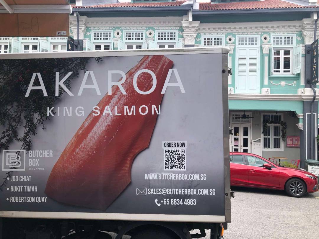 A delivery truck in Singapore. 
