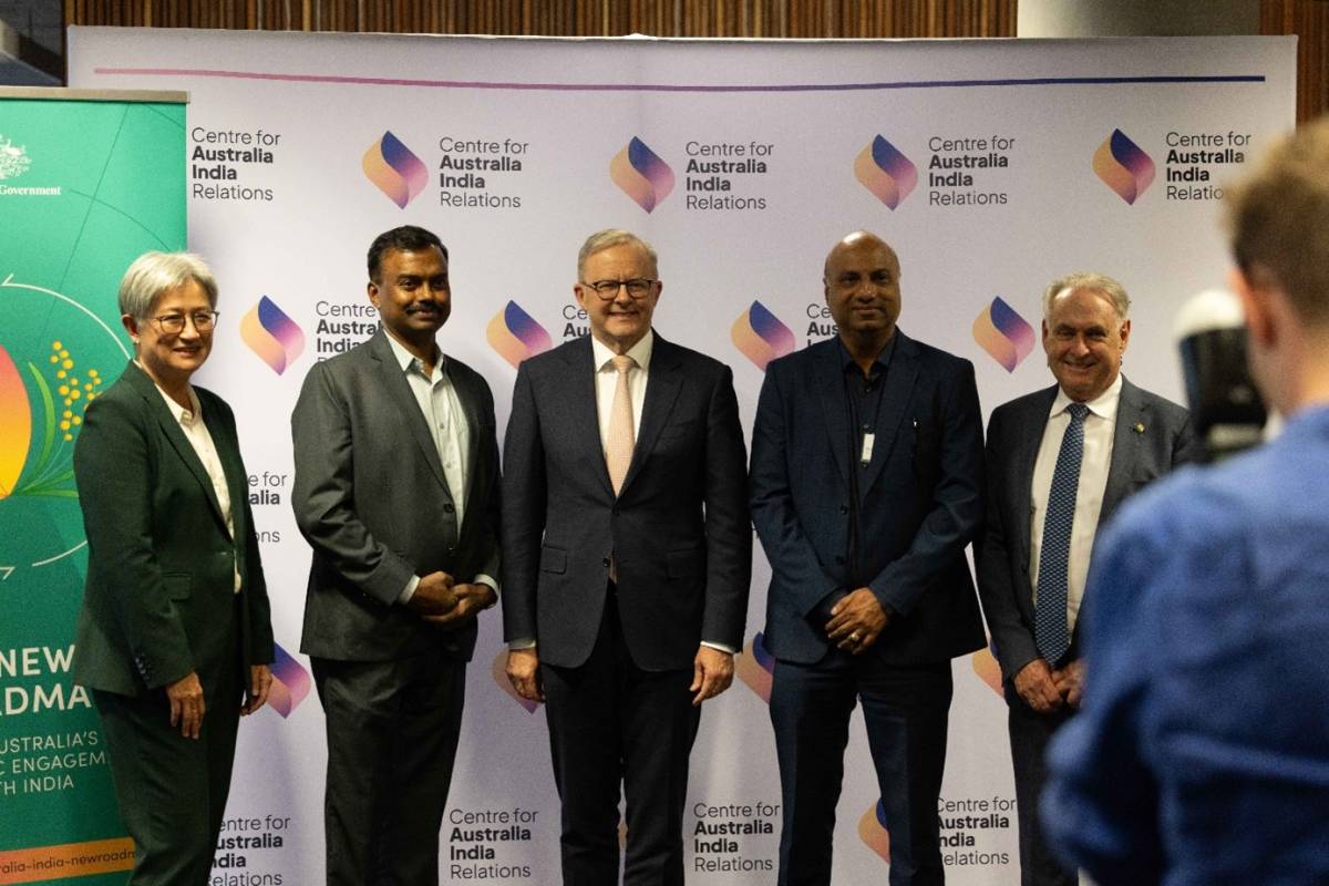 The Australian and Indian delegates..