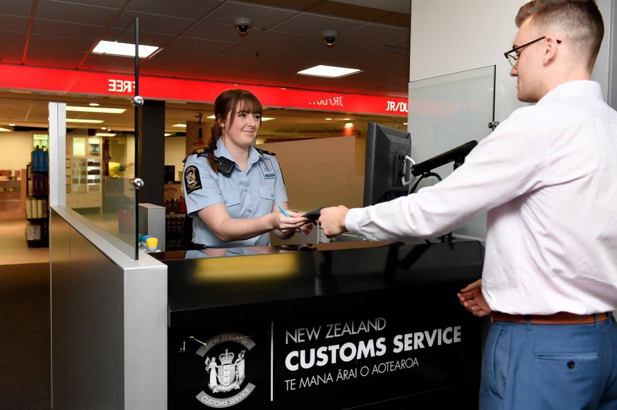 Customs protecting the New Zealand border..