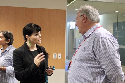 An image of Tui Dewes, MFAT and Greg Coyle, The Salvation Army..
